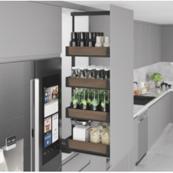 Unique Wood Gizli Raylı Frenli Kiler 6 sepet