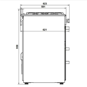 Hafele SIRIUS Kuzineli Fırın 100 cm Krem