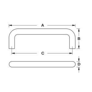 Mobilya kulpu, RYAN III, Çelik