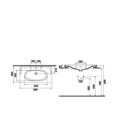 Banyo Lavabosu, HAFELE EMPRESS 90-3