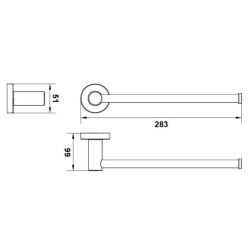 Hafele Kağıt Havluluk Ozo Duvara Monte Mat Siyah Renk