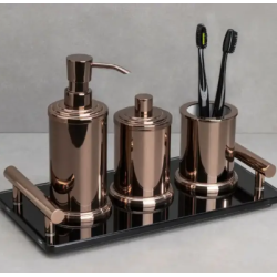 System Banyo System Tezgah Üstü Diş Fırçalık Rose Renk (BA2000 007 RS)