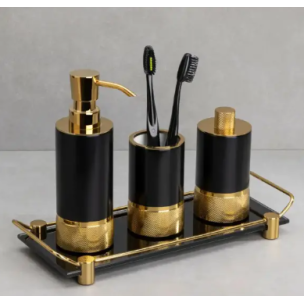 System Banyo System Diş Fırçalığı Altın/Siyah (BA2006 007 GL-AL6)
