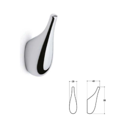 System 2015 Portmanto Askılığı Krom 28MM (AS2015 0028 Cr)