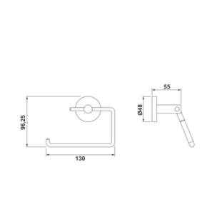 Tuvalet Kağıtlık, AXIS Parlak Krom