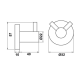 Hafele Banyo Askısı Abstract İkili Parlak Krom Renk Hafele Banyo Askısı Abstract İkili Parlak Krom Renk